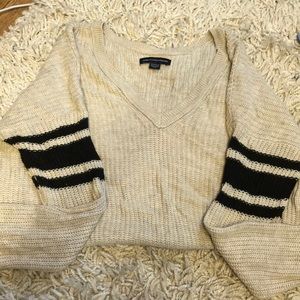 Knit v neck sweater